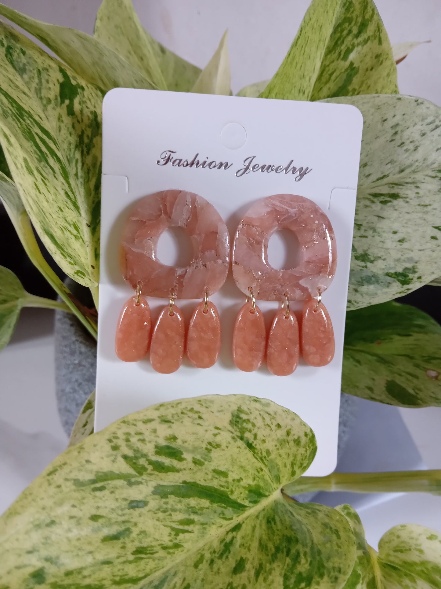 Handmade Polymer Clay Statement Dangle Earrings For Women- Trendy Boho Jewelry